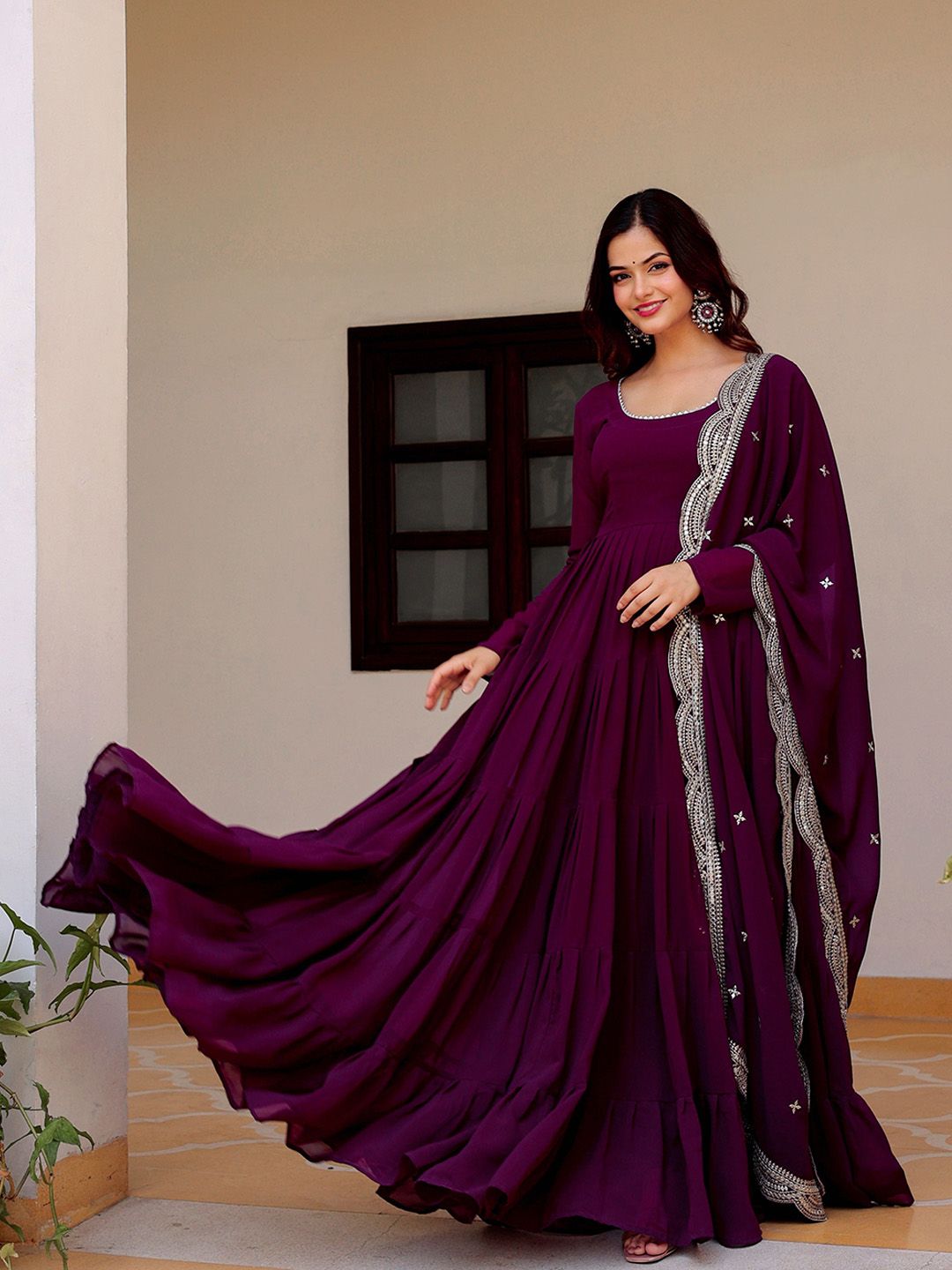 KALINI Women Regular Kurta with Trousers & With Dupatta