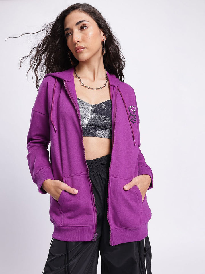 DressBerry Artistic Edge Hooded Longline Sweatshirt