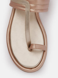 Anouk Women Striped Ethnic One Toe Flats