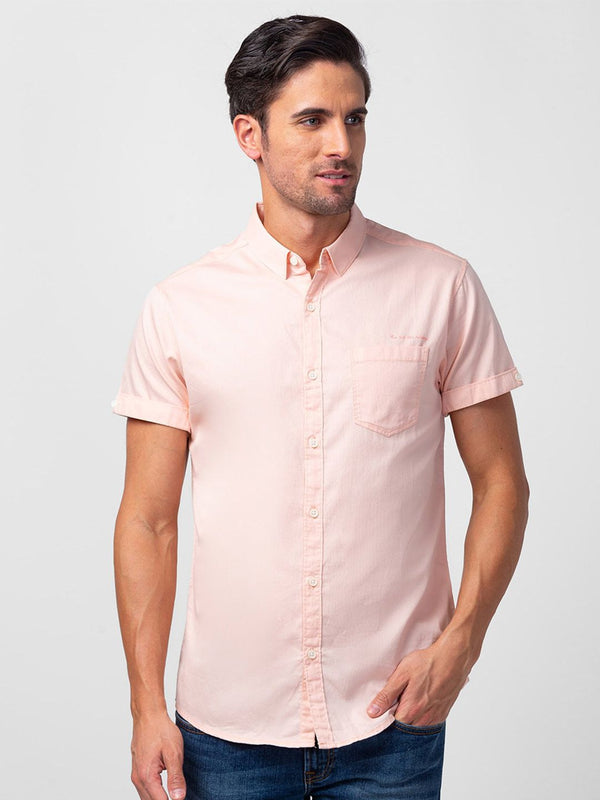 SPYKAR Men Classic Slim Fit Cotton Casual Shirt