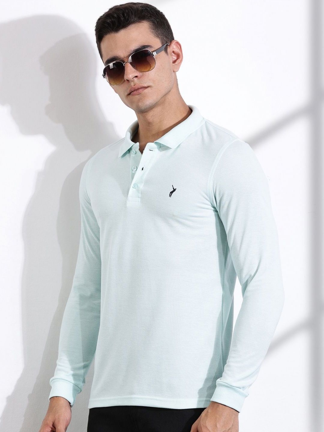 T-shirt kolar pepejal lelaki Thomas Scott Men