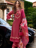 Indo Era Floral Embroidered Thread Work Kurta with Trousers & Dupatta