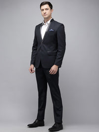 Park Avenue Super Slim Fit Self Design Notched Lapel Single-Breasted 2 Piece Suits