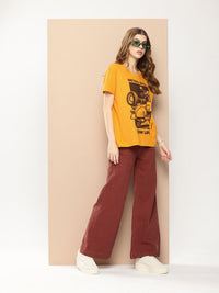 Difference of Opinion Printed Pure Cotton Boxy T-shirt