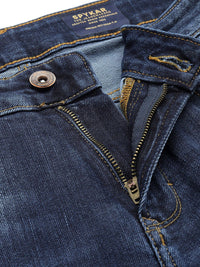 SPYKAR Men Skinny Slim Fit Low-Rise Heavy Fade Stretchable Jeans
