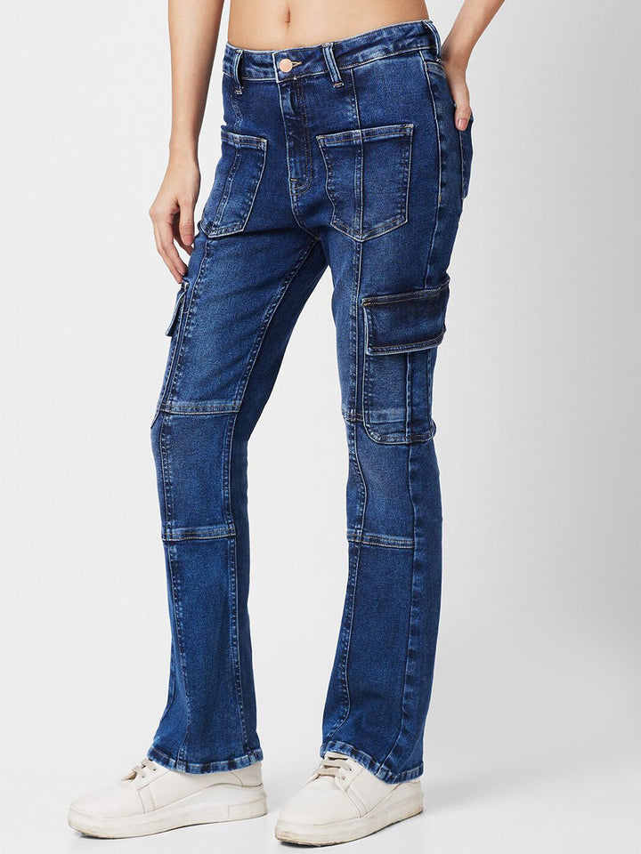 SPYKAR Women Bootcut Light Fade Stretchable Jeans