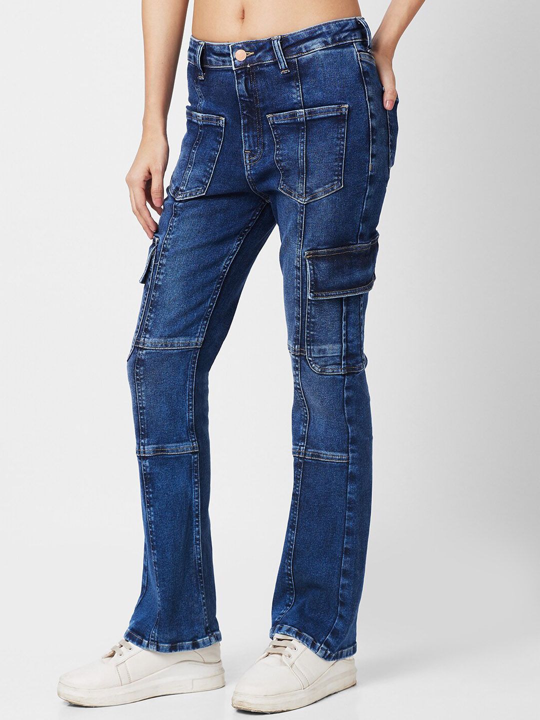 SPYKAR Women Bootcut Light Fade Stretchable Jeans