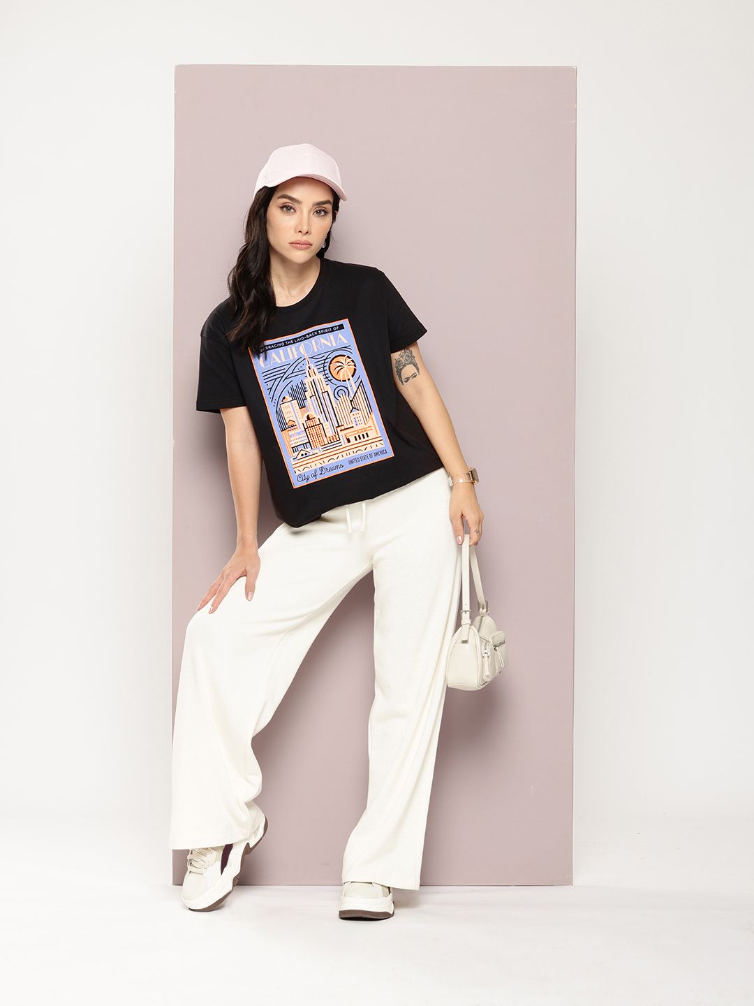 DILLINGER Printed Pure Cotton Boxy T-shirt