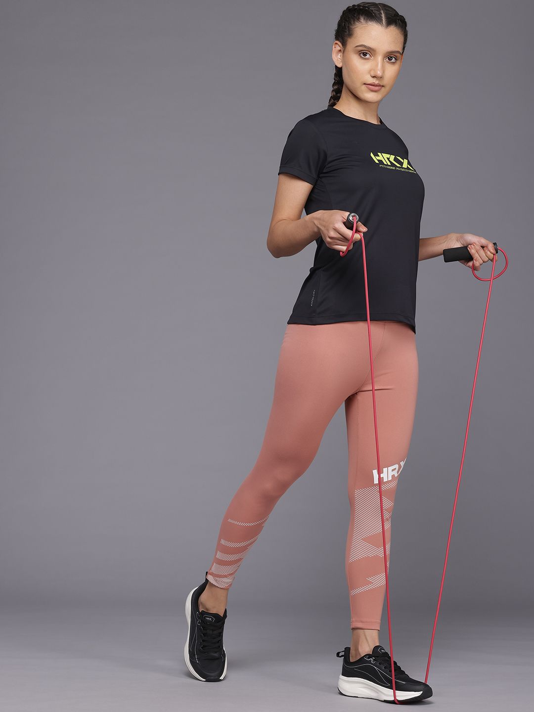HRX by Hrithik Roshan Printed Rapid-Dry Training T-shirt