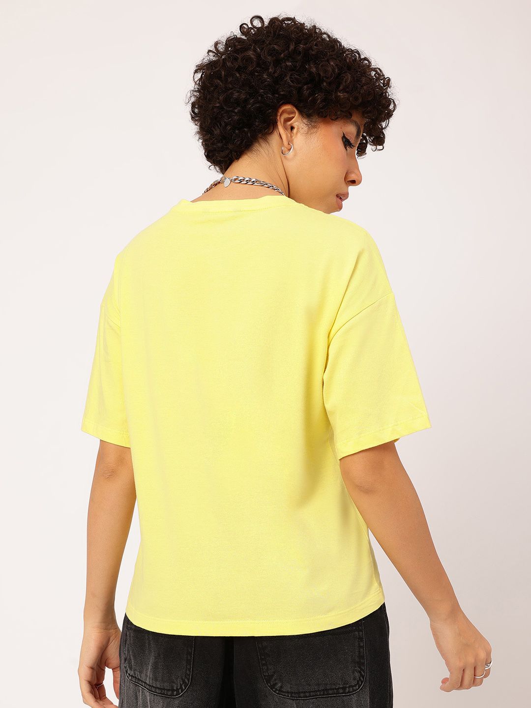 DressBerry Printed Pure Cotton Relaxed Fit T-shirt