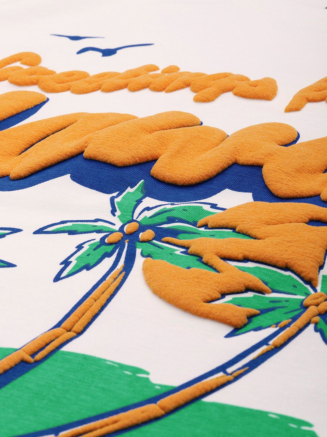 DILLINGER Women Graphic Printed Embossed Oversized T-shirt