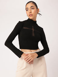 DressBerry Timeless Turtle Chic Crop Top