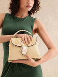 all about you Textured Structured Handheld Bag