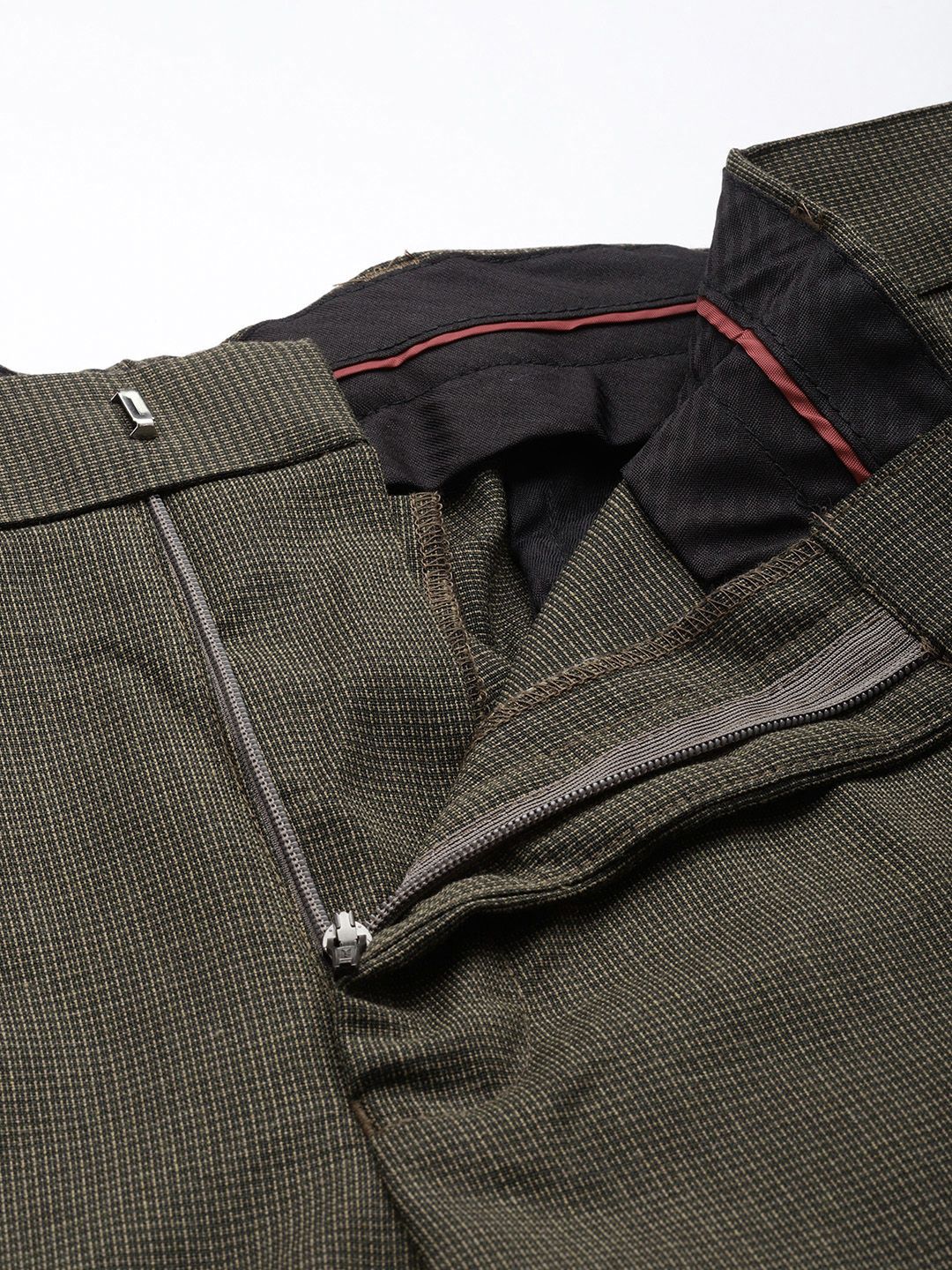 Park Avenue Men Textured Formal Trousers