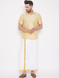 VASTRAMAY Premium Spread Collar Casual Shirt