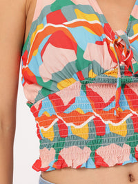 DressBerry Smock & Roll Color Pop Top