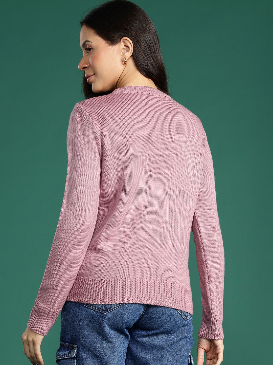 DressBerry Acrylic Ribbed Pullover