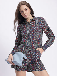 DressBerry Minimalist Muse Ethnic Motifs Print Co-Ords