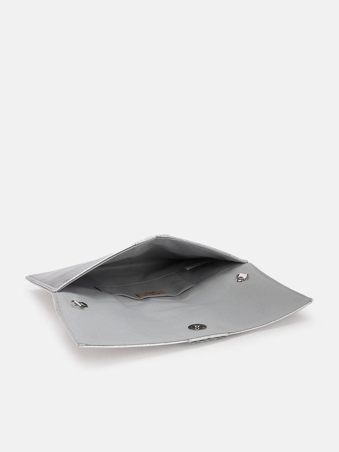 Anouk Abstract Textured Embellished Envelope Clutch