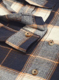 The Indian Garage Co Pure Cotton Opaque Checked Casual Shirt