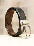 Teakwood Leathers Men Textured Leather Reversible Belt