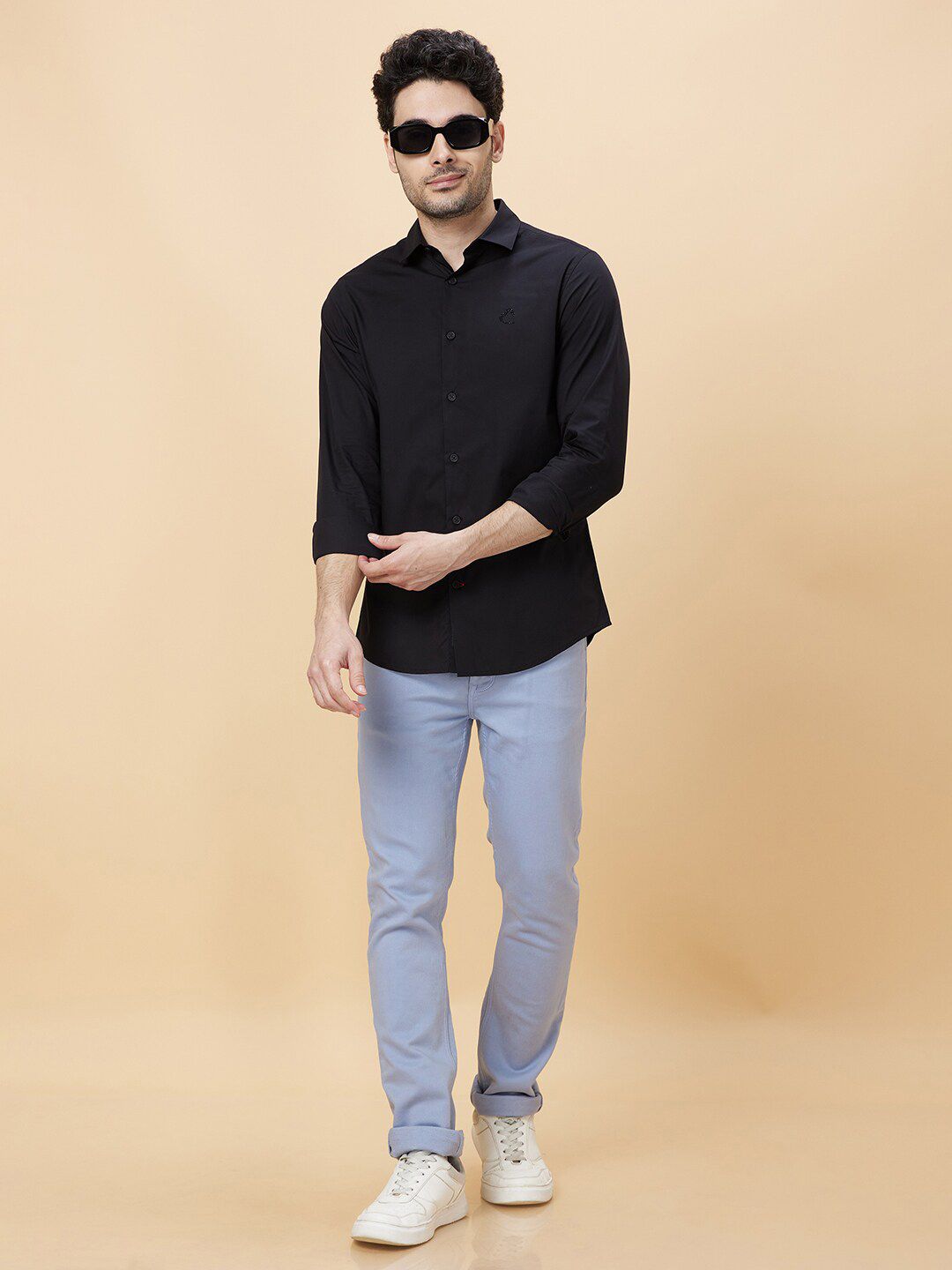 Being Human Slim Fit Opaque Casual Shirt