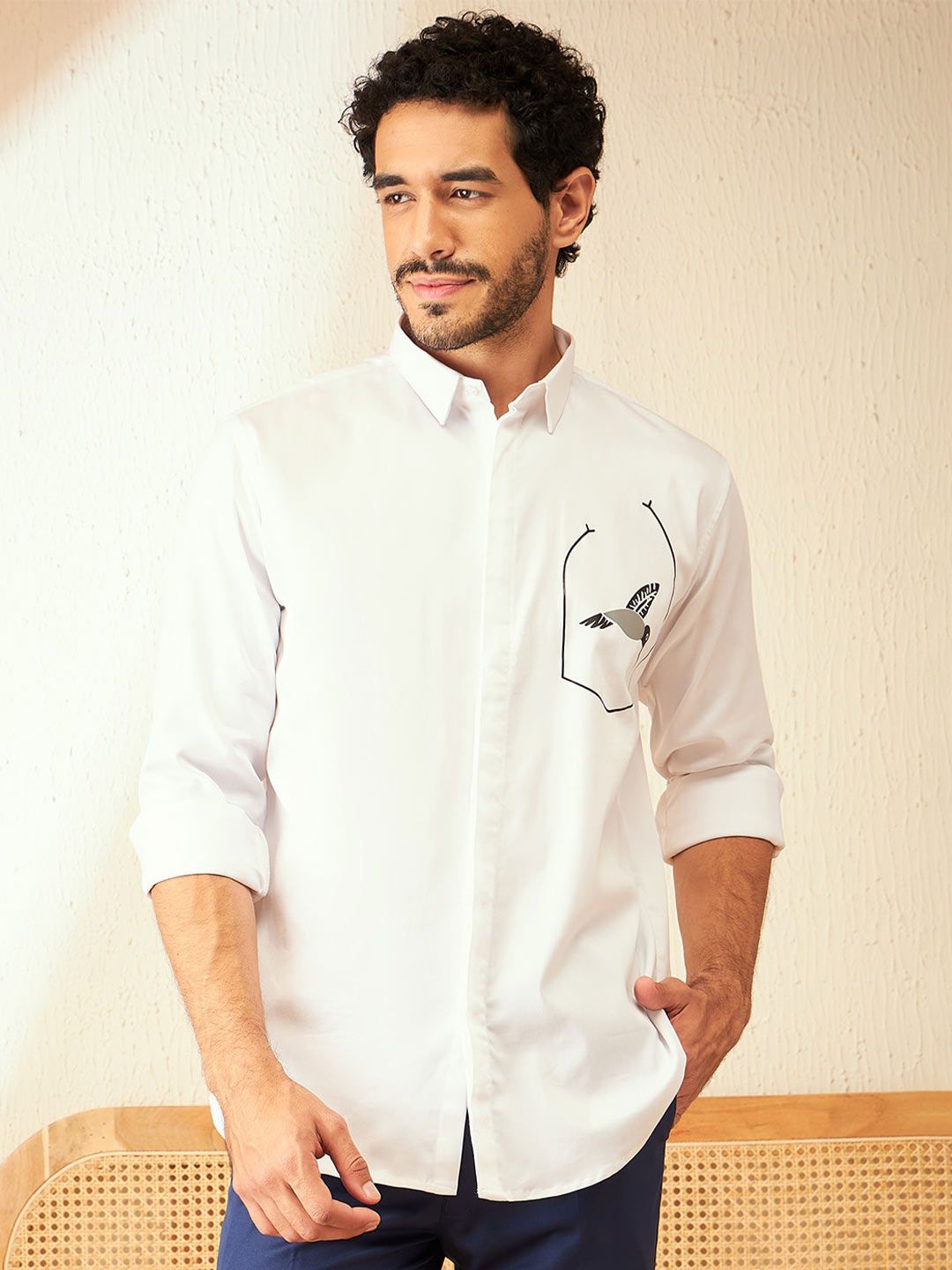 DENNISON Smart Printed Casual Shirt