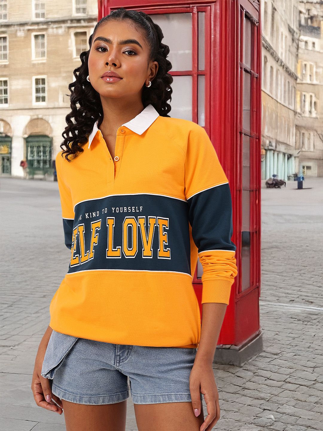 DressBerry Sporty Sophistication Typography Sweatshirts