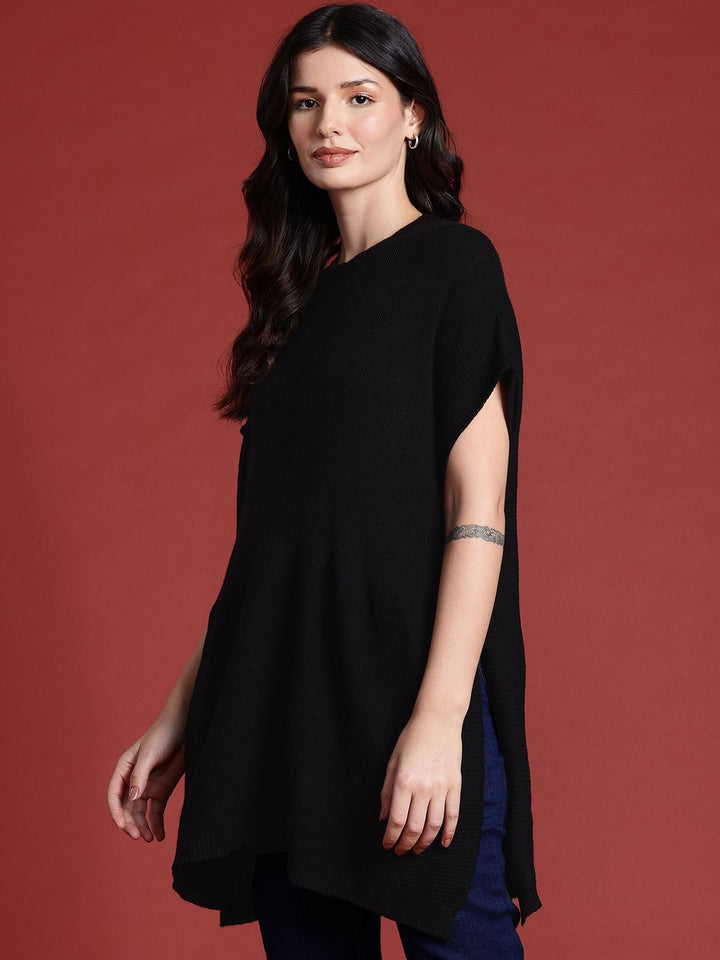 all about you Women Longline Acrylic Poncho