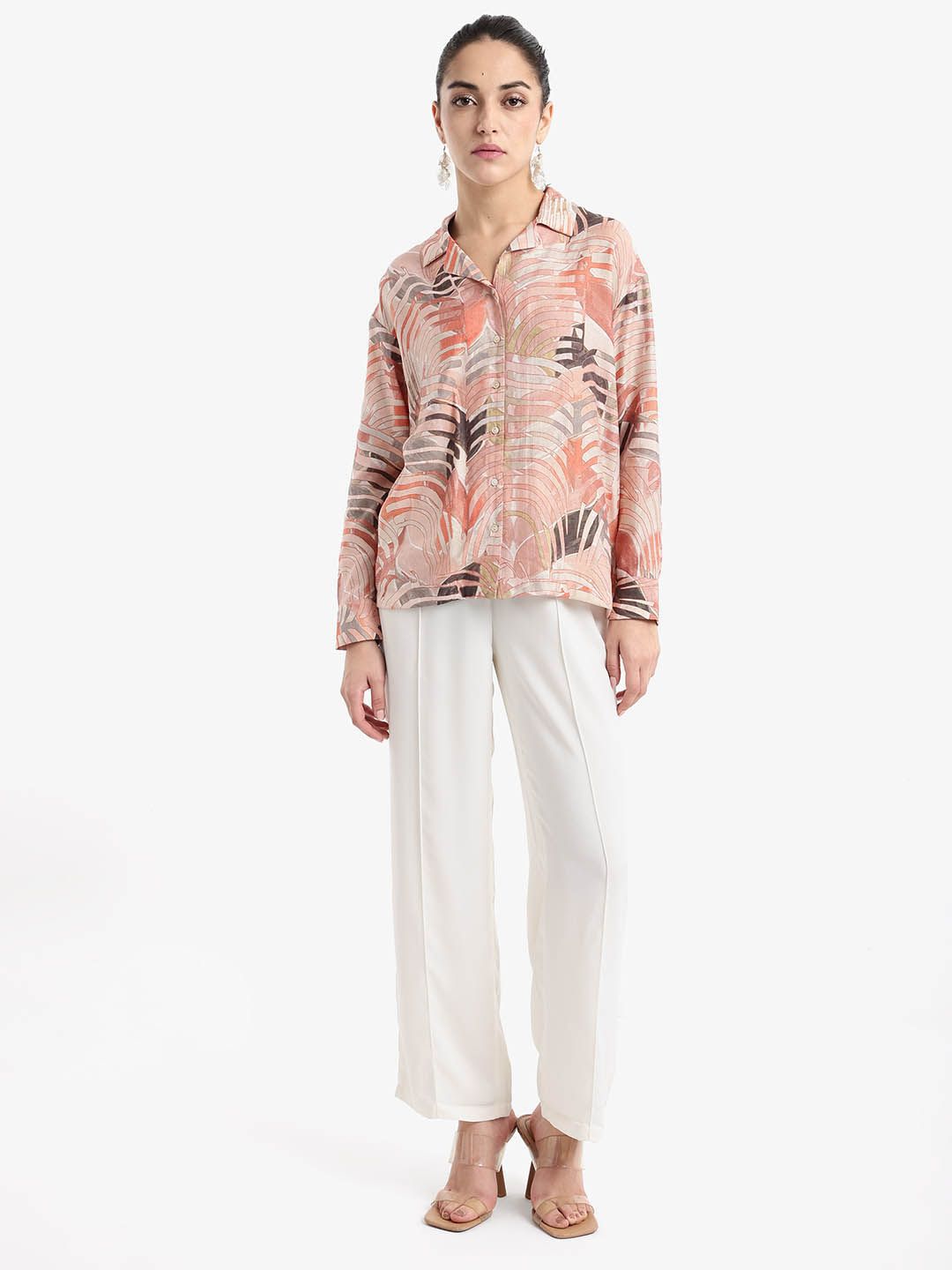 RAREISM Tropical Print Top
