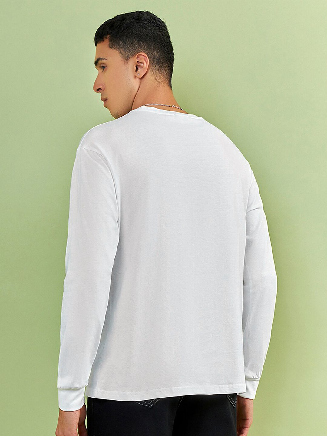 Bewakoof Typography Printed Pure Cotton Oversized T-shirt