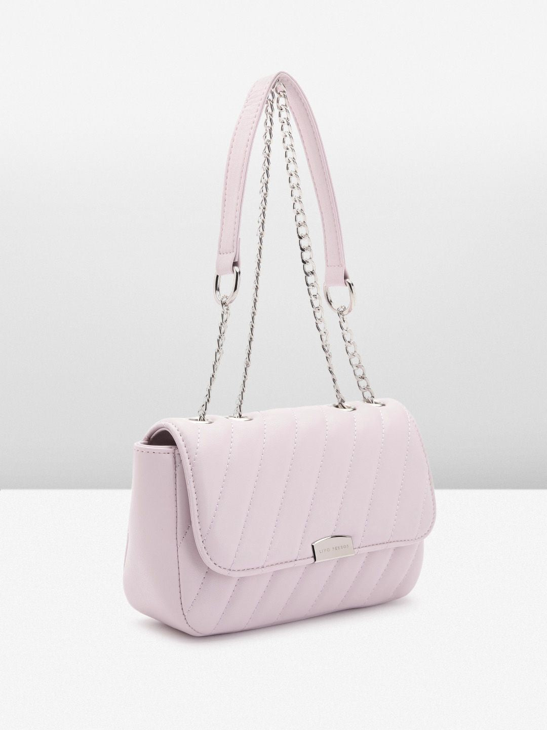 Lino Perros Structured Sling Bag with Quilted Detail