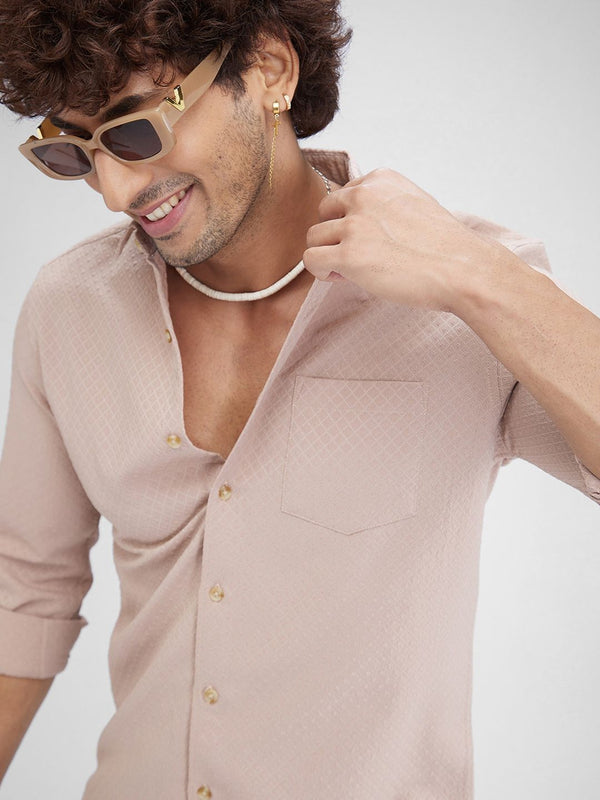 VASTRADO Men Classic Slim Fit Casual Shirt