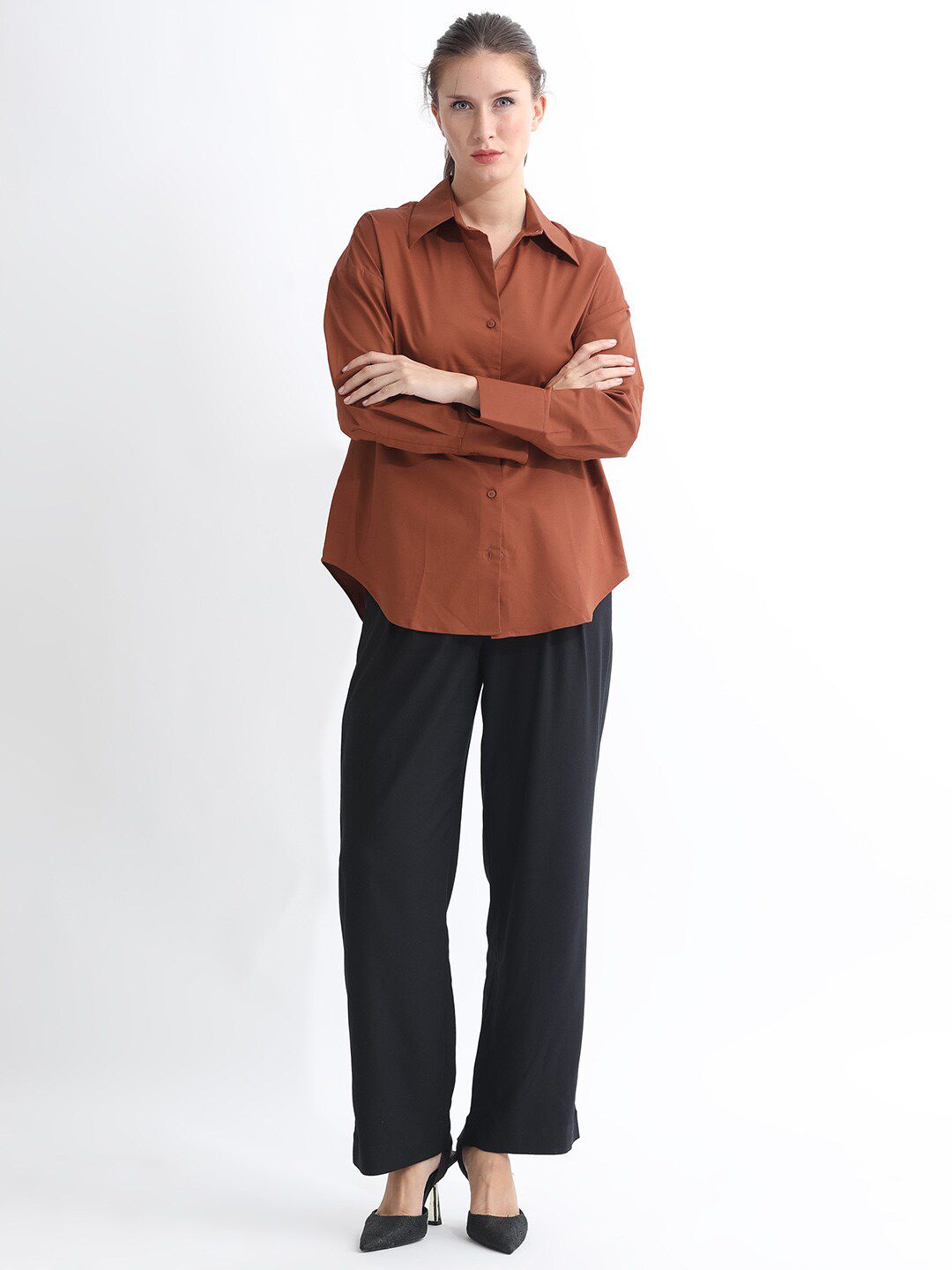 RAREISM Cotton Slim Fit Casual Shirt
