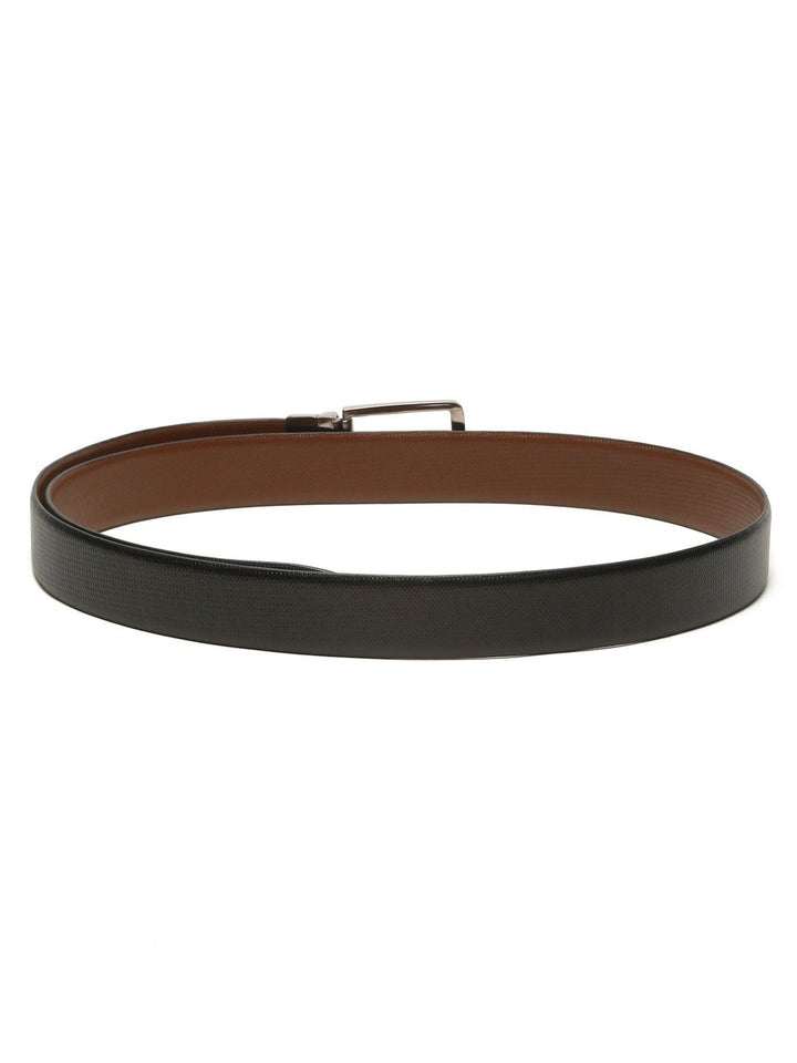 Teakwood Leathers Men Textured Leather Reversible Formal Belt