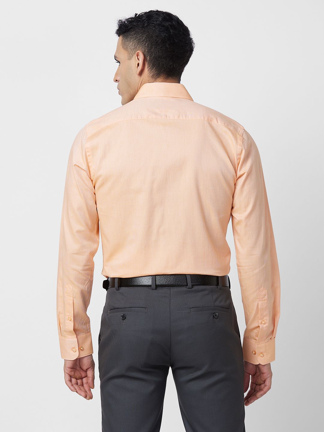 Raymond Self Design Slim Fit Pure Cotton Formal Shirt