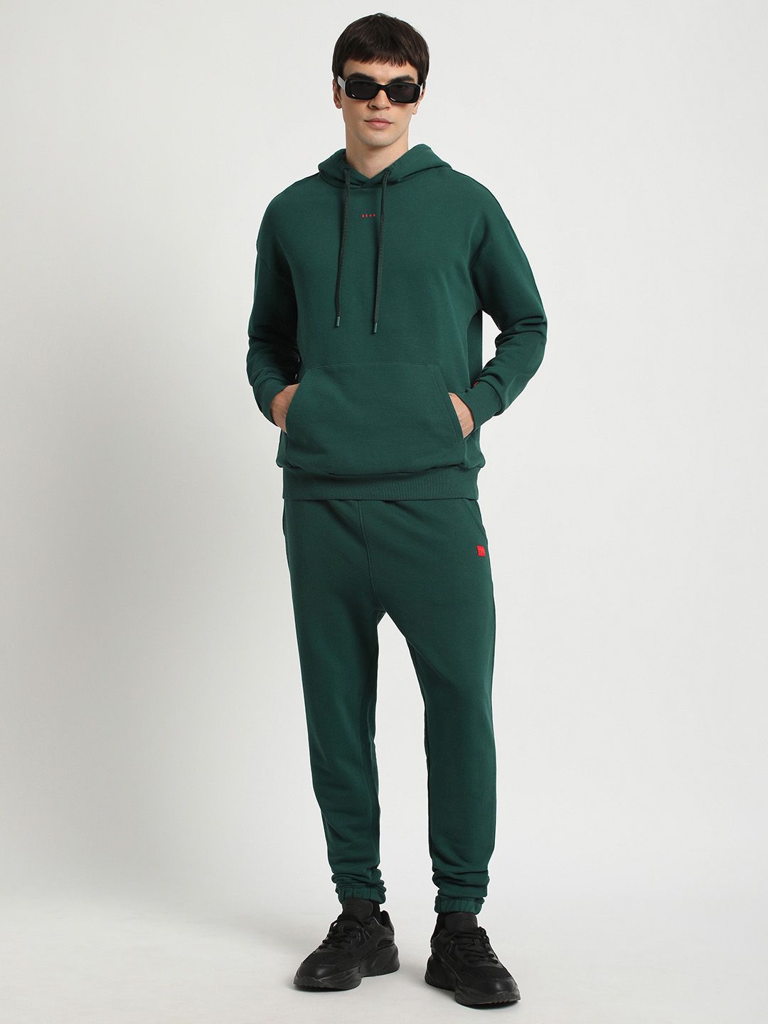 THE BEAR HOUSE Hooded Pure Cotton Pullover Sweatshirt