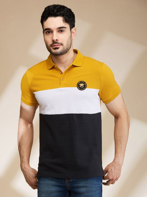 Being Human Men Polo Collar Applique T-shirt