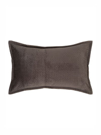 HOSTA HOMES Brown 2 Pieces Self Design Rectangle Shaped Pillow Covers