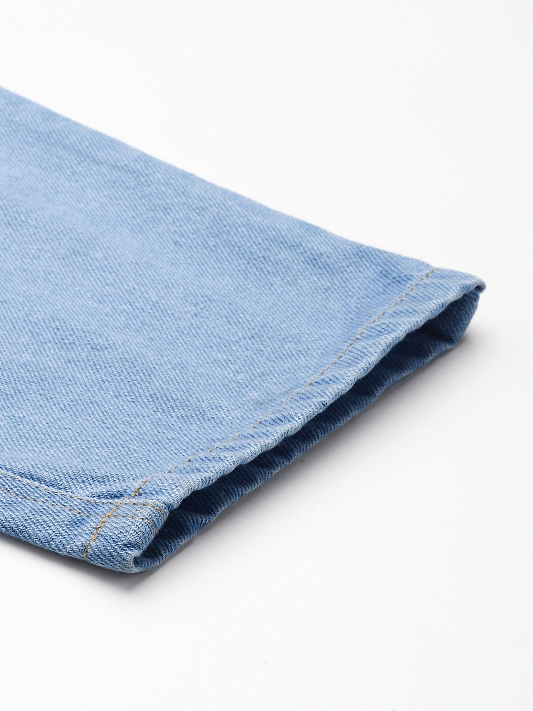 SASSAFRAS Blue Denim Belted Jumpsuit