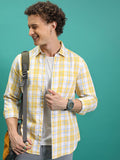 HIGHLANDER Men Regular Collar Full Sleeve Checked Shirt