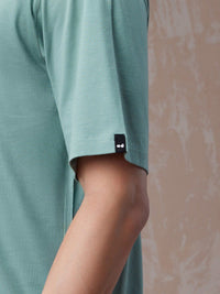 Bewakoof American Pima Round Neck Short Sleeve Cotton Oversized T-shirt