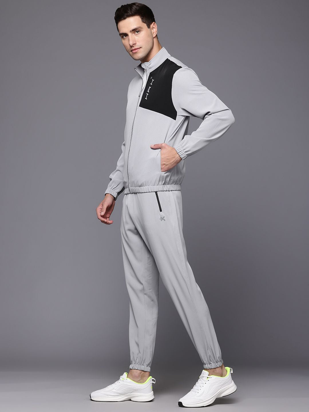 HRX by Hrithik Roshan Men Colourblock Running Track Suit