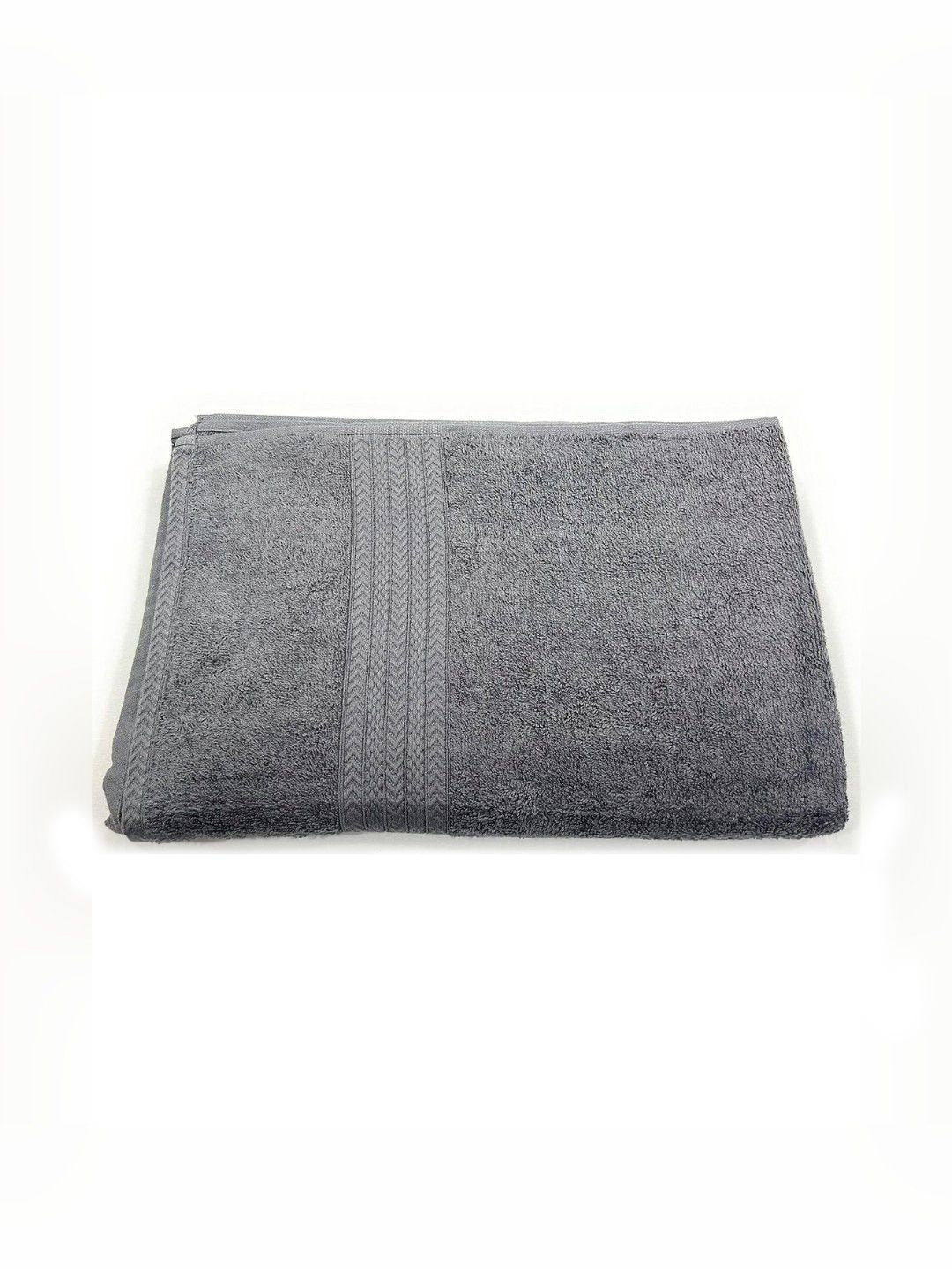 BOMBAY DYEING Tulip Grey Pure Cotton 450 GSM Bath Towel