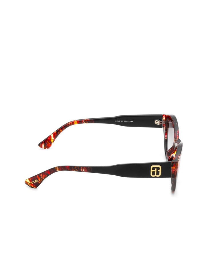 IRUS by IDEE Women Cateye Sunglasses with UV Protected Lens IRS1346C3SG