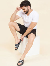 Sweet Dreams Men Black Mid Rise Shorts