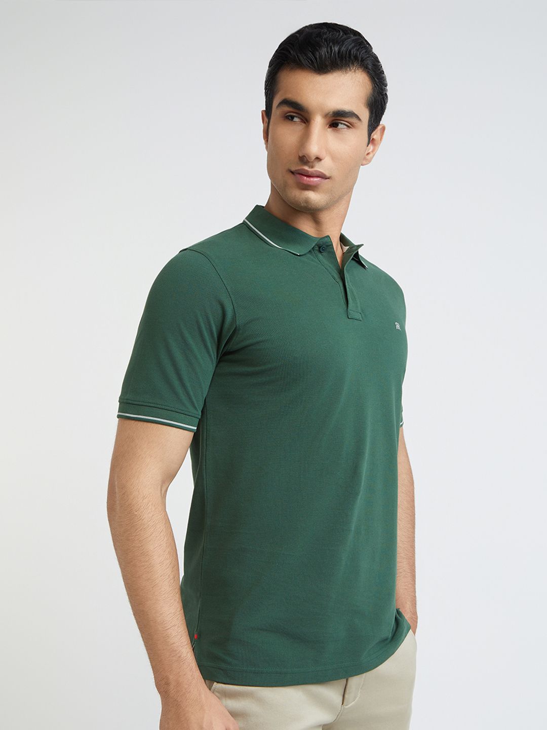 Raymond Pure Cotton Modern Fit Polo Collar T-shirt