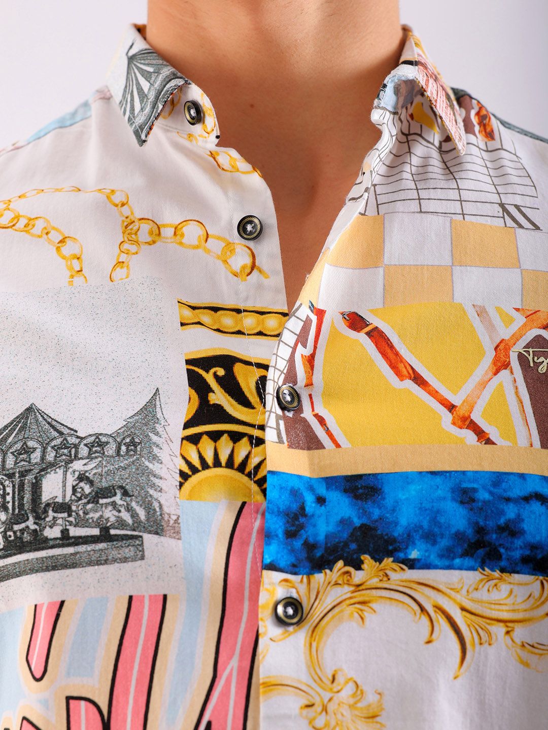 The Indian Garage Co Men Slim Fit Opaque Printed Casual Shirt