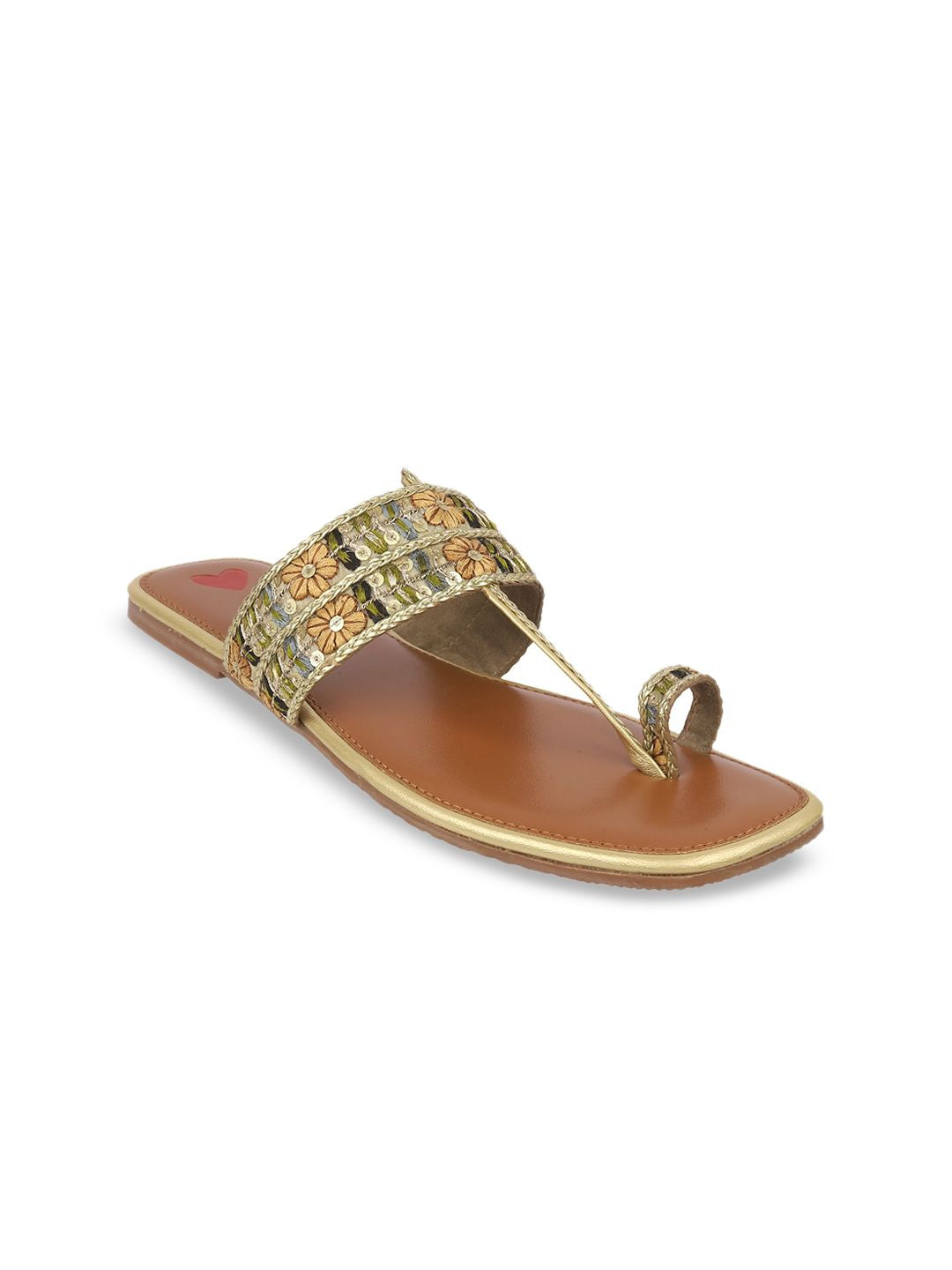 Metro Women Embellished One Toe Flats