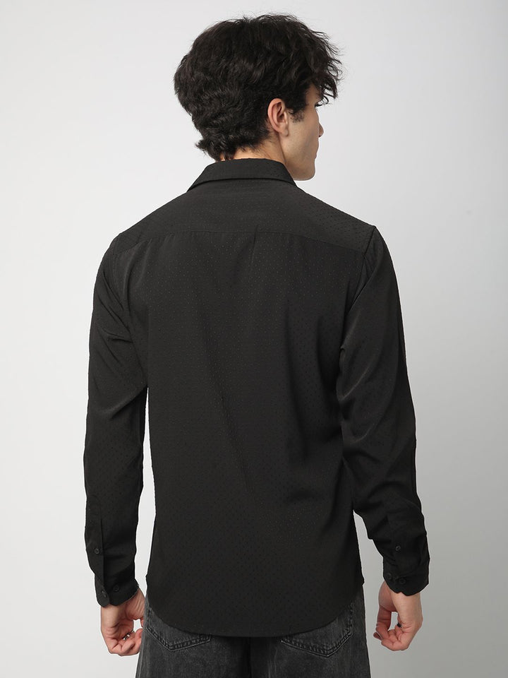 VASTRADO Men Classic Slim Fit Opaque Casual Shirt